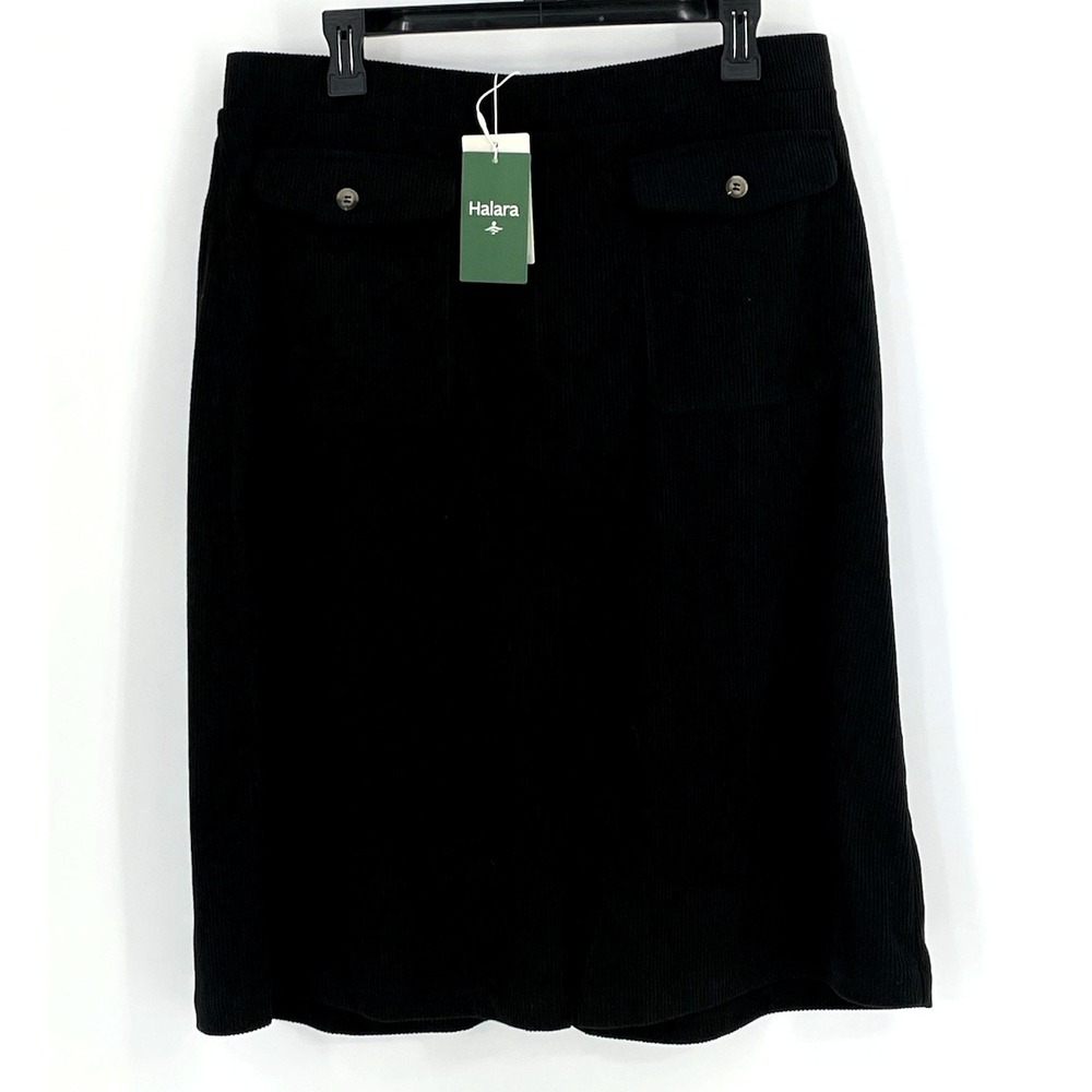 NWT Halara Womens XL‎ Black Aura Cord Cloud Skirt Soft Stretchy